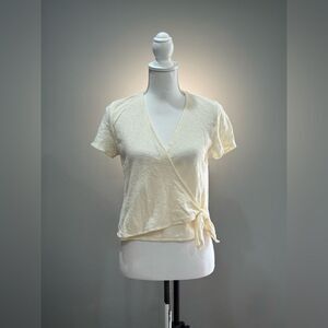 Off-White Madewell Tie Front Blouse Size S NWT